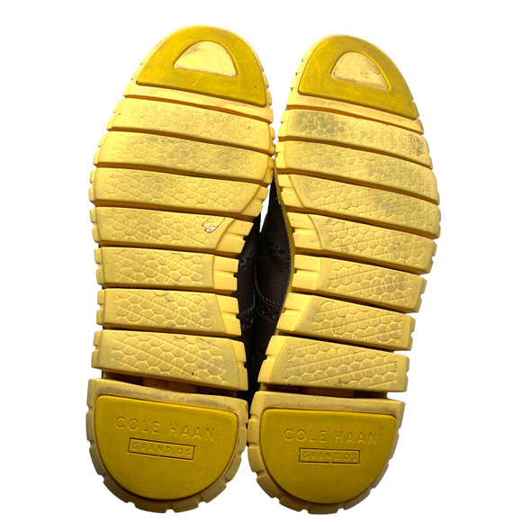 Cole Haan Zerogrand Brown Leather Wingtip Brogue Oxfords Sz 9.5 Shoes C31168 - Picture 12 of 12